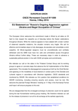 Statement by the Dutch EU Presidency on the Russia’s ongoing aggression against Ukraine and illegal occupation of Crimea