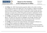 Report on the activities of the Chairperson-in-Office Report on the activities of the Chairperson-in-Office