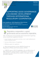 Presentation by Ms. Celine Kauffmann, Deputy Head, Division for the Regulatory Policy Division