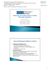 Presentation by Ms. Laura Sherman, Anti-corruption Adviser