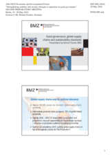 Presentation by Mr. Helmut Fischer, Head of Division for Sustainable Standards, Federal Ministry for Economic Cooperation and Development