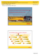 Presentation by Mr. Steven Pope, Head, European Customs and Regulatory Affairs