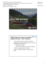 Presentation by Ms. Eva Molnar, Director, Sustainable Transport Division