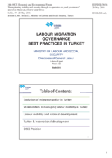 Presentation by Ms. Necla Uz, Labour Expert, General Directorate of Labour, Ministry of Labour and Social Security