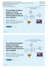 Presentation by Prof. Ermelinda Meksi, Deputy Coordinator/Head of Economic Activities