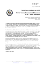 Statement by the Delegation of the United States of America on the 36th round of the Geneva International Discussions, held on 14 and 15 June 2016