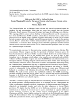 Address by Mr Luc Devigne, Deputy Managing Director for Europe and Central Asia