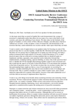 Statement by Ambassador Daniel Baer