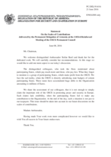 Statement by the Delegation of Armenia on the Scales of Contribution