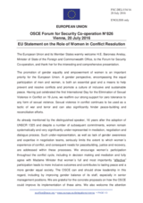 Statement by the Slovak EU Presidency in response to the presentation by Ms. J. Anelay, Minister of State at the Foreign and Commonwealth Office of the United Kingdom 