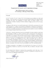 Report by OSCE Special Representative and Co-ordinator for Combating Trafficking in Human Beings, Madina Jarbussynova, following her official visit to the Czech Republic, 26-27 November 2015 and 21 January 2016