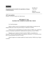 Décision No 1211 du Conseil permanent
