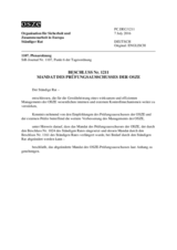 Beschluss Nr. 1211 des Ständigen Rates