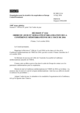Décision No 1214 du Conseil permanent