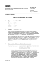 Journal de la 1108ème séance plénière du Conseil