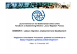 Presentation Mr. Cordero, Senior Expert on Labour Migration and Facilitated Migration, IOM Geneva