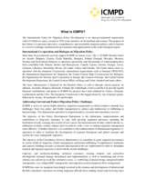 Information on the International Centre for Migration Policy Development