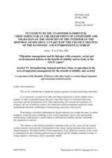 Statement by Mr. Uladzimir Marhevich, Senior Inspector, Department for Citizenship and Migration, Ministry of Internal Affairs, Belarus