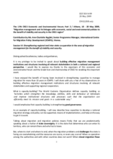 Presentation by Ms. Ann-Charlotte Nygard, Senior Programme Manager, Department for Capacity Building and Operations, International Centre for Migration Policy Development (ICMPD)