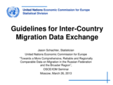Guidelines for Inter-Country Migration Data Exchange