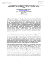 Contribution by Demir Imamovic, Executive Director, Agency for Local Development Initiatives, "Consequences of Economic Inequality on Migration of Different Ethnic Population in BiH"