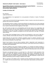 Statement by the Muslim Youth Austria