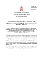 Report by Mr. Markovic,Cabinet of the First Deputy Prime Minister of Serbia