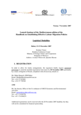 Logistical modalities