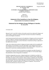 Statement by the Initiative Group of Refugees in Sweden, Mr. Ahmad IYSO