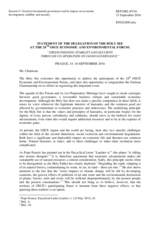 Statement by the Holy See