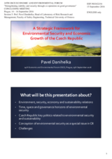 Presentation by Prof. Pavel Danihelka, Head of Laboratory of Risk Research and Management, Faculty of Safety Engineering