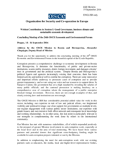 Written Contribution by Mr. Alexander Chuplygin, Deputy Head of Mission