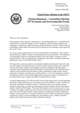 Statement by Mr. Darren Perdue, Political Officer