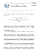 Statement by Mr. Mattia F. Ferrero, Coordinator