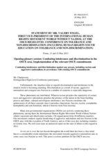 Statement by Mr. Valery Engel, First Vice-President