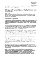 Statement by Mr.  Dennis van der Veur, Programme Manager