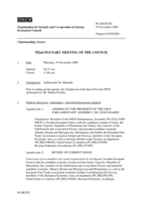 Journal of the 782nd Plenary Meeting of the Permanent Council