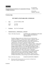 Journal of the 593rd Plenary Meeting of the Permanent Council (it)