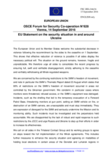 Statement by the Slovak EU Presidency on the situation in and around Ukraine