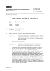 Journal de la 1114ème séance plénière du Conseil