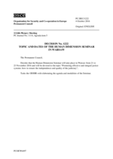 Permanent Council Decision No. 1222