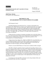 Permanent Council Decision No. 836