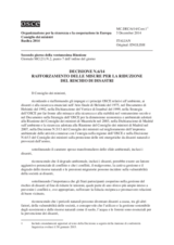 Decisione N.6/14 sul rafforzamento delle misure per la riduzione del rischio di disastri