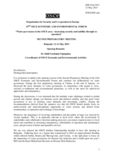 Opening Remarks by Mr. Halil Yurdakul Yigitguden