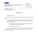 Permanent Council Decision No. 185