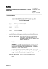 Journal der 1113. Sondersitzung des Ständigen Rates