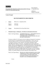 Journal der 829. Plenarsitzung des Forums