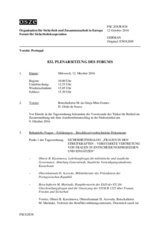 Journal der 832. Plenarsitzung des Forums