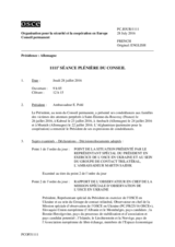 Journal de la 1111ème séance plénière du Conseil