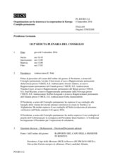 Giornale della 1112a Seduta plenaria del Consiglio permanente